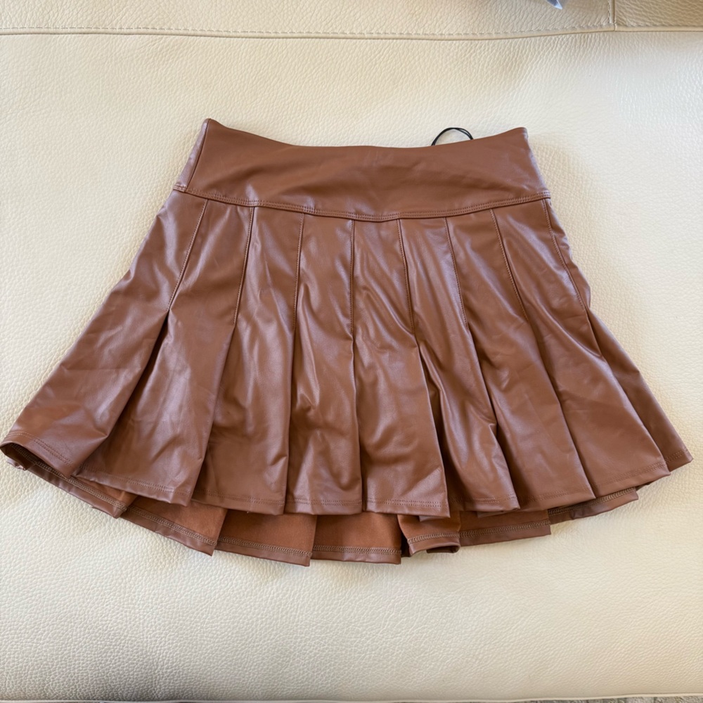 American Eagle Aerie Faux Leather Skort